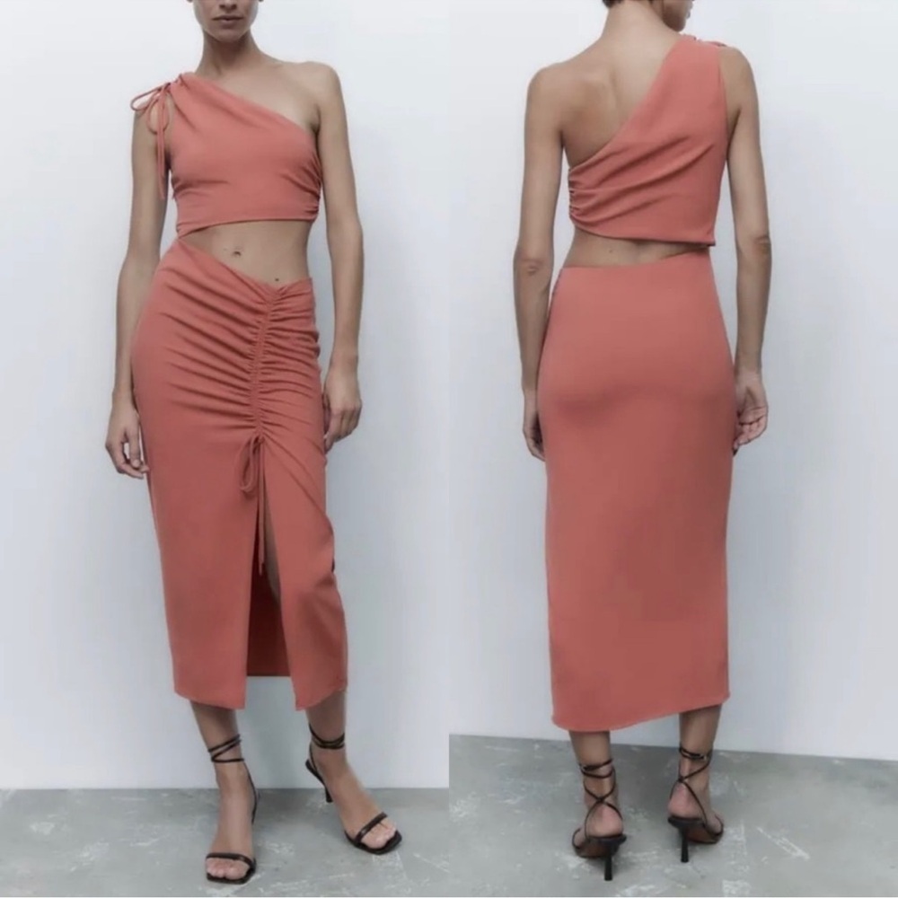 DRAPED ASYMMETRIC DRESS